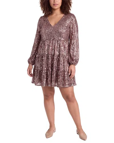 Eliza J Trap Dress In Purple