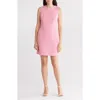 Eliza J Tweed Shift Dress In Pink