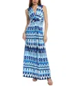 Eliza J Twist Front Maxi Dress In Blue