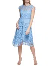 Eliza J Lace A-line Dress In Light Blue