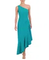 Eliza J Women's Asymmetrical One-shoulder Dress In Turquoise