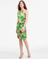 Eliza J Floral Print Minidress In Multi