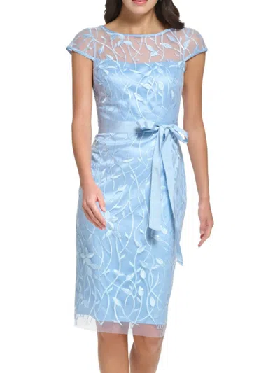 eliza j light blue lace dress Womens Mesh Embroidered Cocktail And Party In Sky Cocktail Size:Plus TTSUS khonts,Women's Silicone Sticky Bra