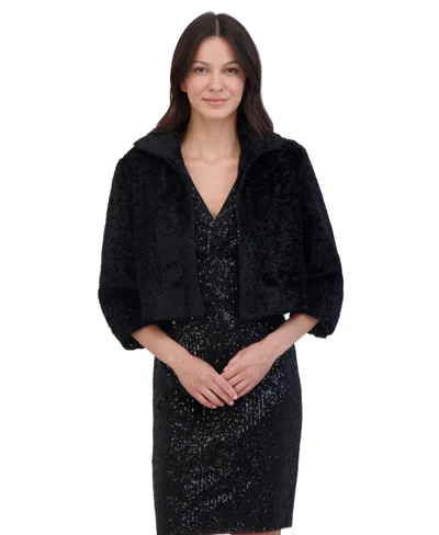 ELIZA J WOMEN'S FAUX-FUR BOLERO