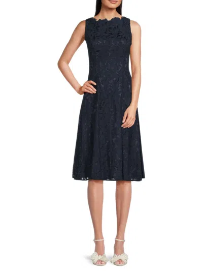 Eliza J Women's Lace Dress In Navy