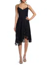 Eliza J Lace A-line Dress In Navy