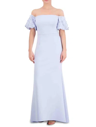 ELIZA J WOMEN'S OFF-SHOULDER TRUMPET GOWN