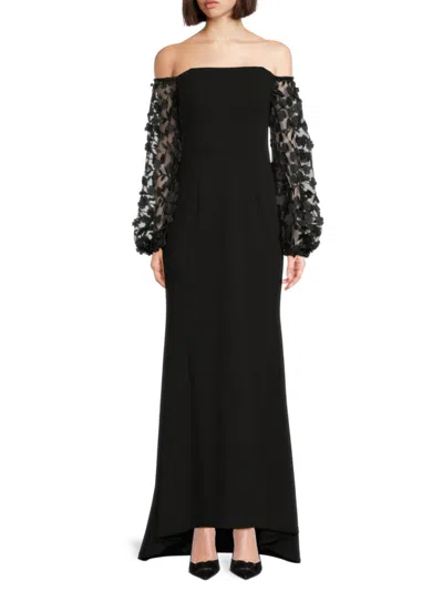 Eliza J Women's Off-the-shoulder Gown In Black