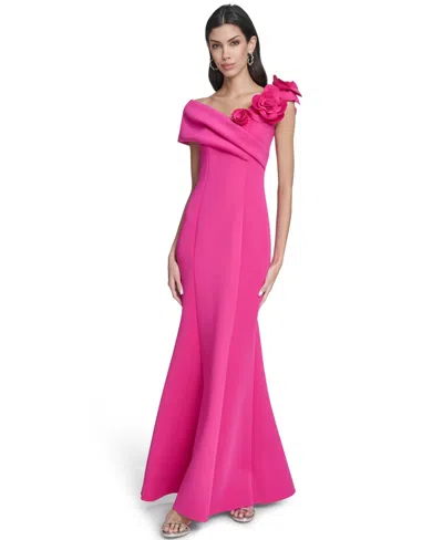 Eliza J Women's Off-the-shoulder Gown In Pink