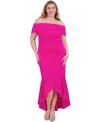 Eliza J Women's Off-the-shoulder High-low Hem Gown In Lipstick Red