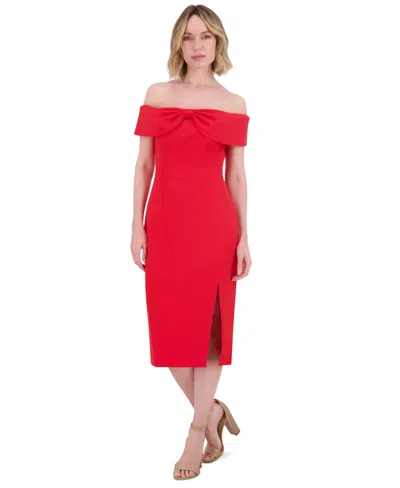 ELIZA J WOMEN'S OFF-THE-SHOULDER SHEATH DRESS