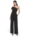 Eliza J Women's One-shoulder Jumpsuit In Black