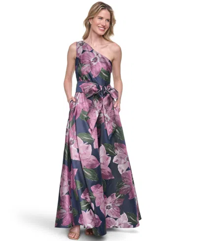 Eliza J Women's One-shoulder Ball Gown In Multi