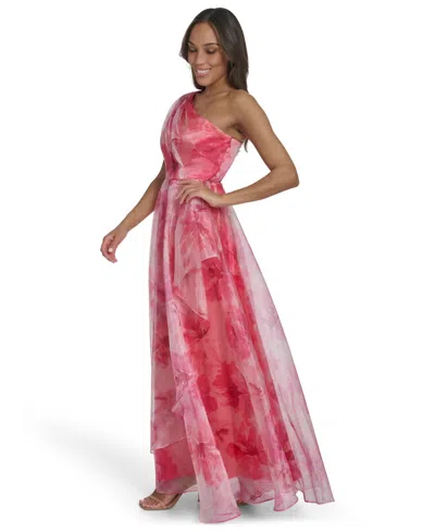 Eliza J Women's One-shoulder Ball Gown In Multi