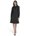 Eliza J Women's Pleated Shirt Dress In Black