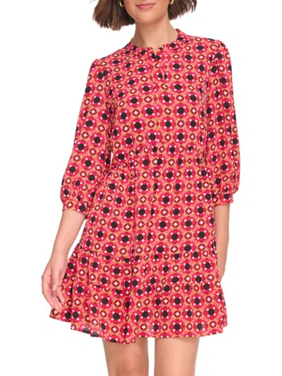 Eliza J Women's Printed Crepe Fit-and-flare Dress