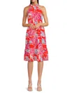 Eliza J Women's Printed Tiered Dress In Poppy