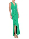 Eliza J Women's Ruffle Trim A-line Gown In Green