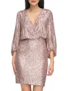 Eliza J Women's Sequined Cocktail Minidress In Purple