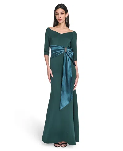 Eliza J Women's Social Off-the-shoulder Dress In Green