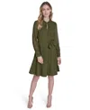 Eliza J Plus Size Pleated Chiffon Dress