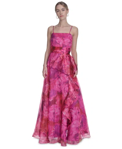 Eliza J Women's Square-neck Sleeveless Organza Gown