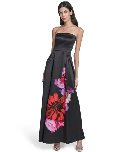 Eliza J Women's Strapless Ball Gown In Black