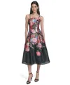 Eliza J Women's Strapless Midi Dress In Multi