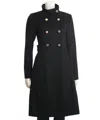Eliza J Women's Wool Blend Military Walker Coat In Black In Black