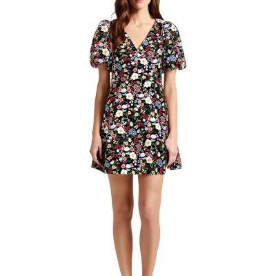 Eliza J Womens Embroidered Nylon Mini Dress In Multi