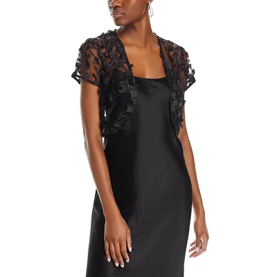 Eliza J Womens Mesh Rosette Wrap In Black