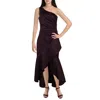 ELIZA J WOMENS ONE SHOULDER HI-LOW EVENING DRESS