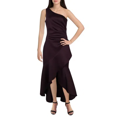 Eliza J Womens One Shoulder Hi-low Evening Dress In Pink