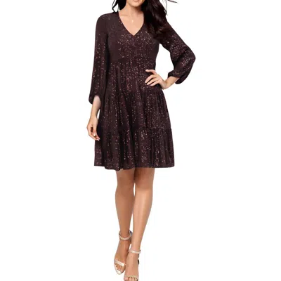 Eliza J Womens Sequined Mesh Cocktail And Party Dress