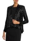 Eliza J Sequin Jacket In Black