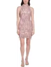 ELIZA J WOMENS SEQUINED SHORT COCKTAIL AND PARTY DRESS