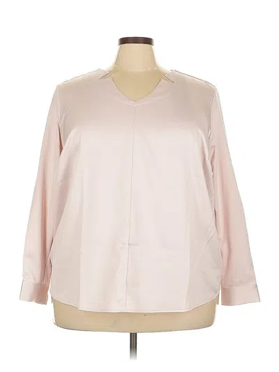 Pre-owned Elizabeth & Clarke Long Sleeve Blouse In Pink