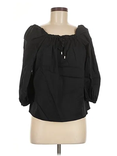 Pre-owned Elizabeth And James 3/4 Sleeve Blouse In Black