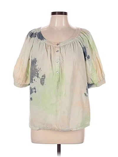 Pre-owned Elizabeth And James 3/4 Sleeve Blouse In Green