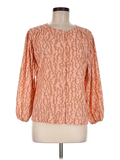 Pre-owned Elizabeth And James 3/4 Sleeve T-shirt In Orange