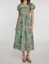 Elizabeth And James Allie Midi Dress In Exotic Flower