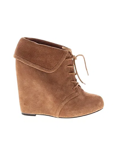 Pre-owned Elizabeth And James Ankle Boots In Brown
