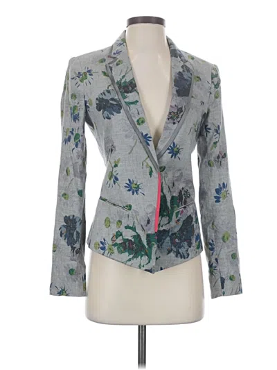 Pre-owned Elizabeth And James Blazer Jacket In Gray