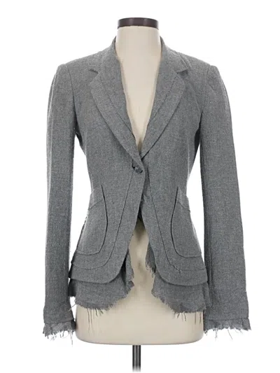Pre-owned Elizabeth And James Blazer Jacket In Gray