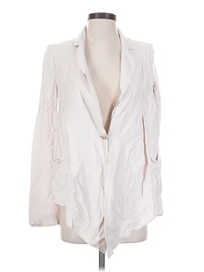 Pre-owned Elizabeth And James Blazer Jacket In White