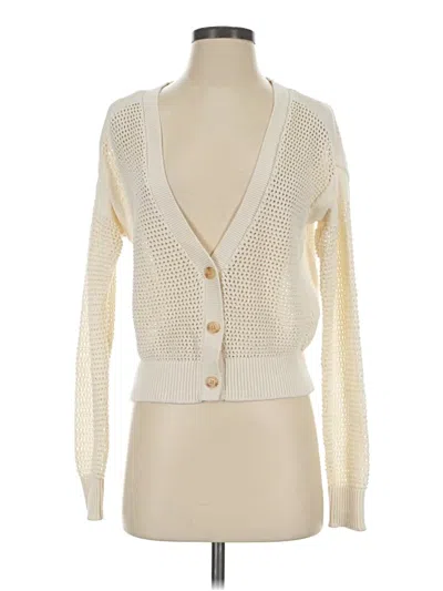 Pre-owned Elizabeth And James Cardigan Sweater In Ivory