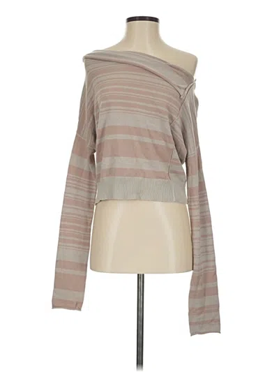 Pre-owned Elizabeth And James Cardigan Sweater In Tan