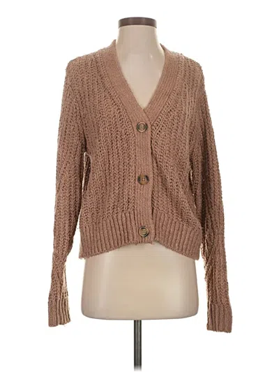 Pre-owned Elizabeth And James Cardigan Sweater In Tan