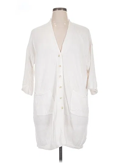 Pre-owned Elizabeth And James Cardigan Sweater In White