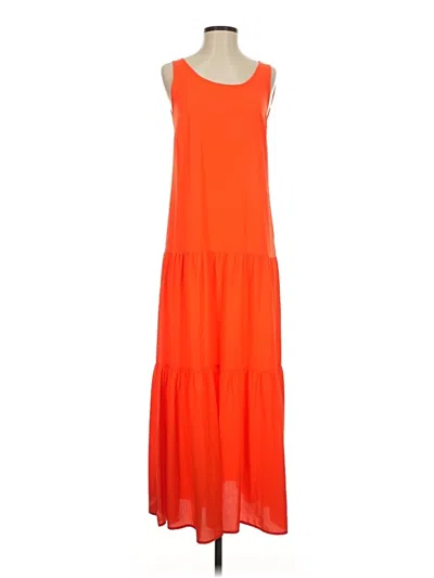 Pre-owned Elizabeth And James Casual Dress In Orange